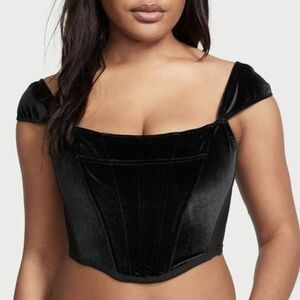 Victoria's Secret DREAM ANGELS Velvet Corset Top Woman's Size S-DD
